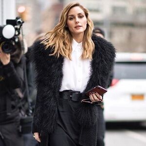 Vince Mongolian lamb collar wool cardigan